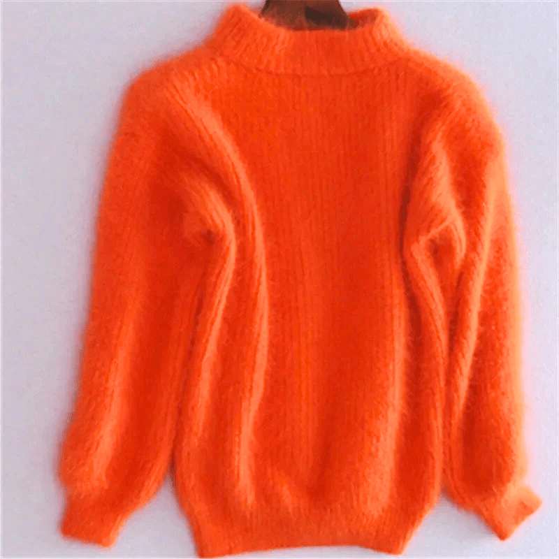 Levoire | Pull femme doux et moelleux chaud et confortable Orange