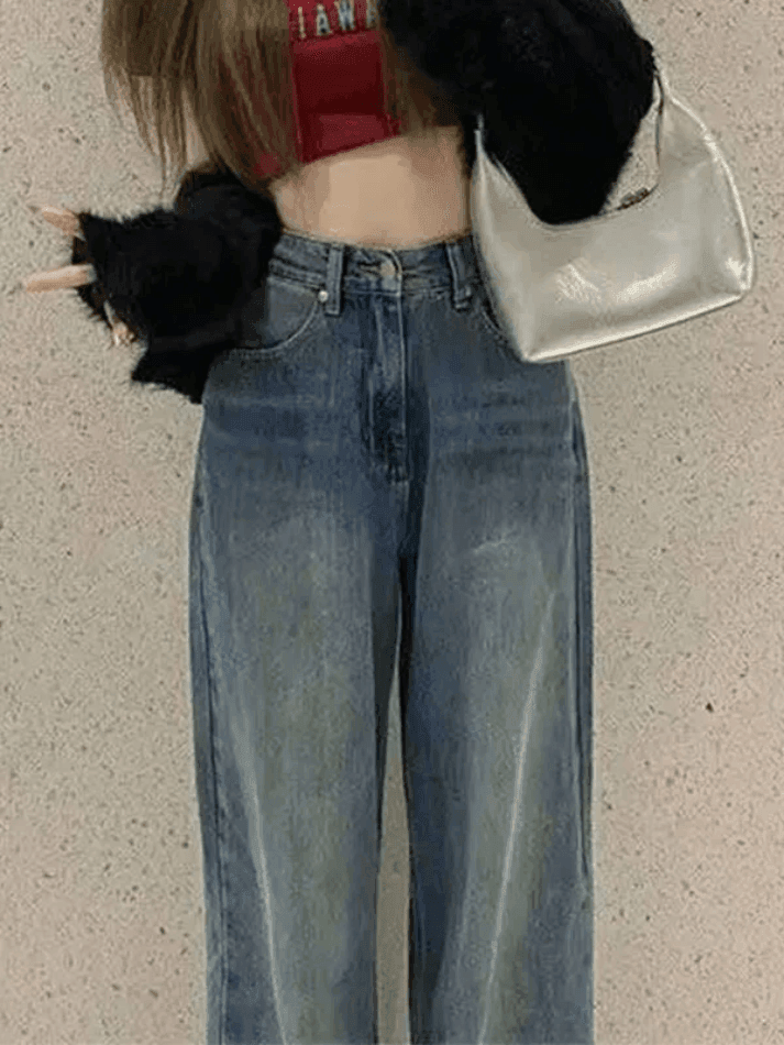 Levoire | Récolte Vintage Jean Boyfriend Délavé Droit