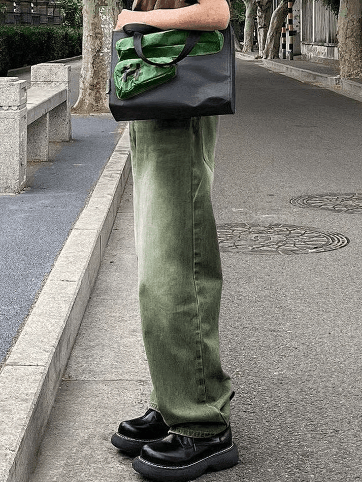 Levoire | Jean Boyfriend Lave Vert Vintage