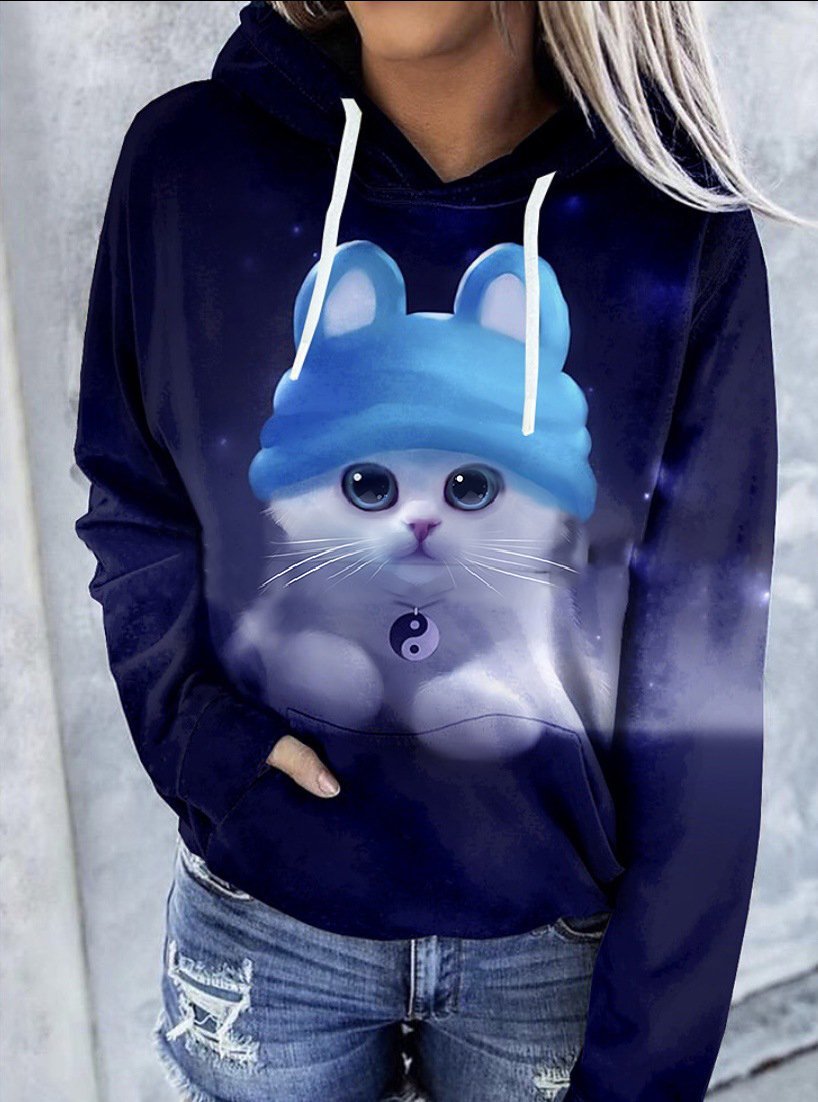 Levoire | Sweat à capuche chaud et confortable Bleu