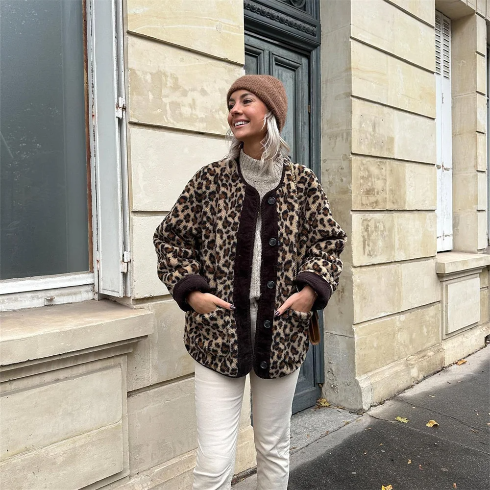 Levoire | Gilet Avec Motif Léopard Léopard