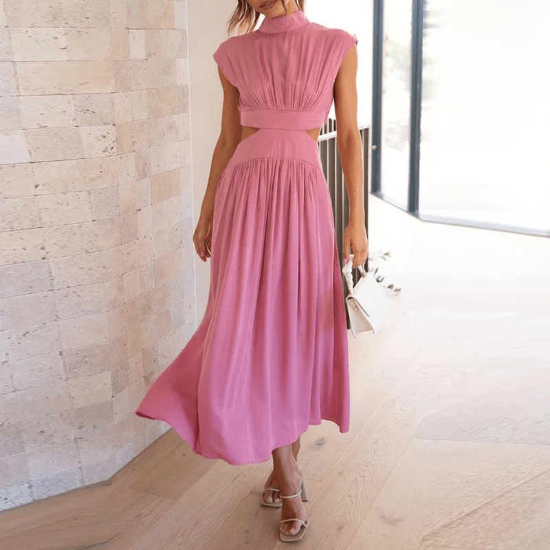 Levoire | Robe Élégante Longue Rosa