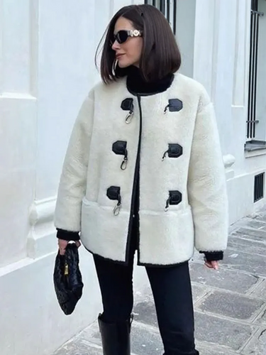 Levoire | Manteau Élégant Avec Fermeture À Crochets