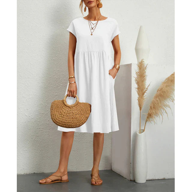 Levoire | Coupe Régulière - Robe En Jersey Blanc