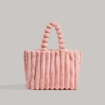 Levoire | Femme Sac fourre-tout en peluche Rose