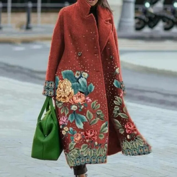 Levoire | Manteau Élégant Avec Motif Floral Rost