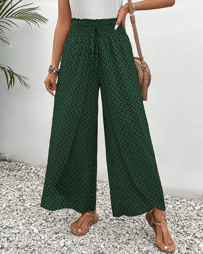 Levoire | Pantalon Présent Avec Motif Géométrique Vert