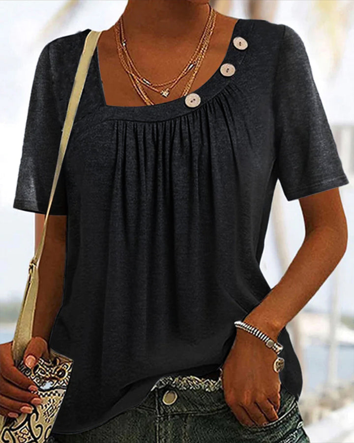 Levoire | Chemise à manches courtes confortable Noir