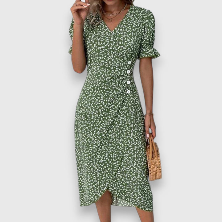 Levoire | Robe Florale Vert