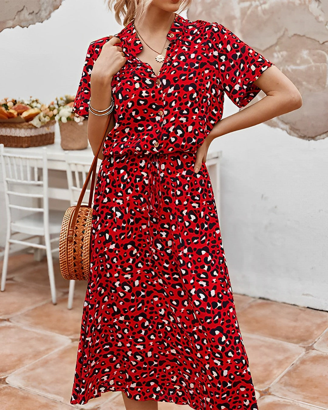 Levoire | Robe À Imprimé Multicolore Rot