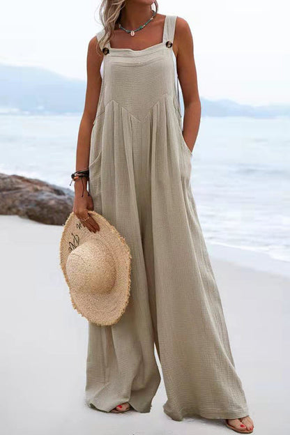 Levoire | Combinaison Confortable Style Bohemian Aere Coupe Detendue Femmes Khaki