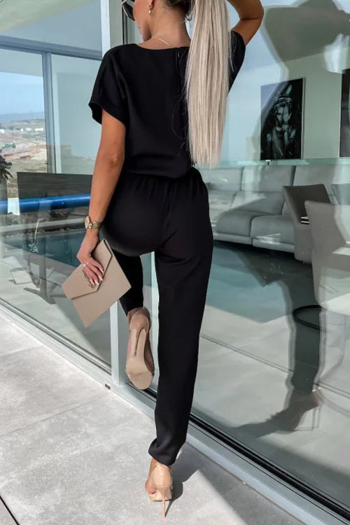 Levoire | Combinaison Élégante À Trou Clé Avec Ceinture Pour Femmes