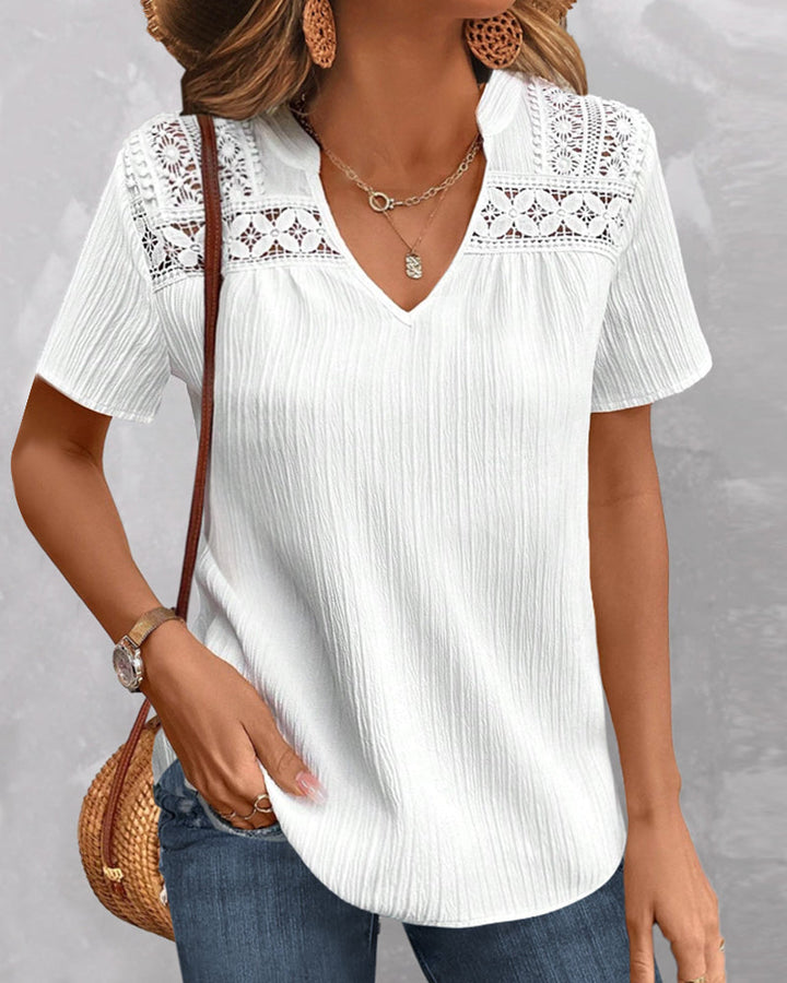 Levoire | T-shirt col V uni