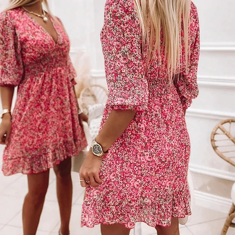 Levoire | Robe Charmante à Imprimé Fleuri