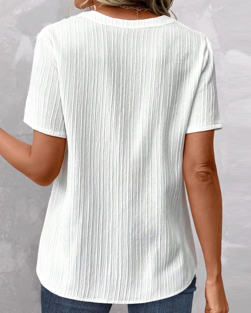 Levoire | T-shirt col V uni