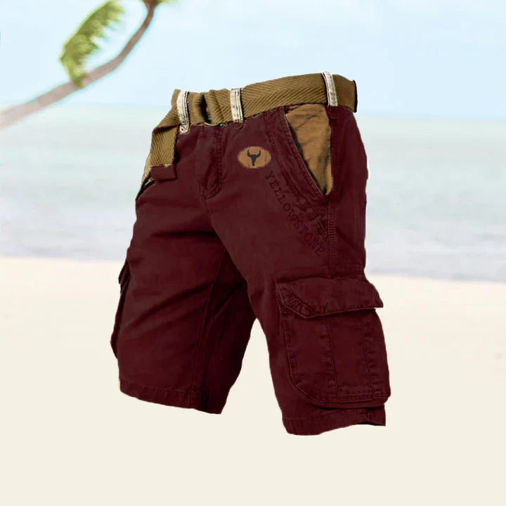 Levoire | Shorts Cargo Pour Hommes Rot