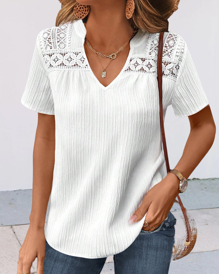 Levoire | T-shirt col V uni