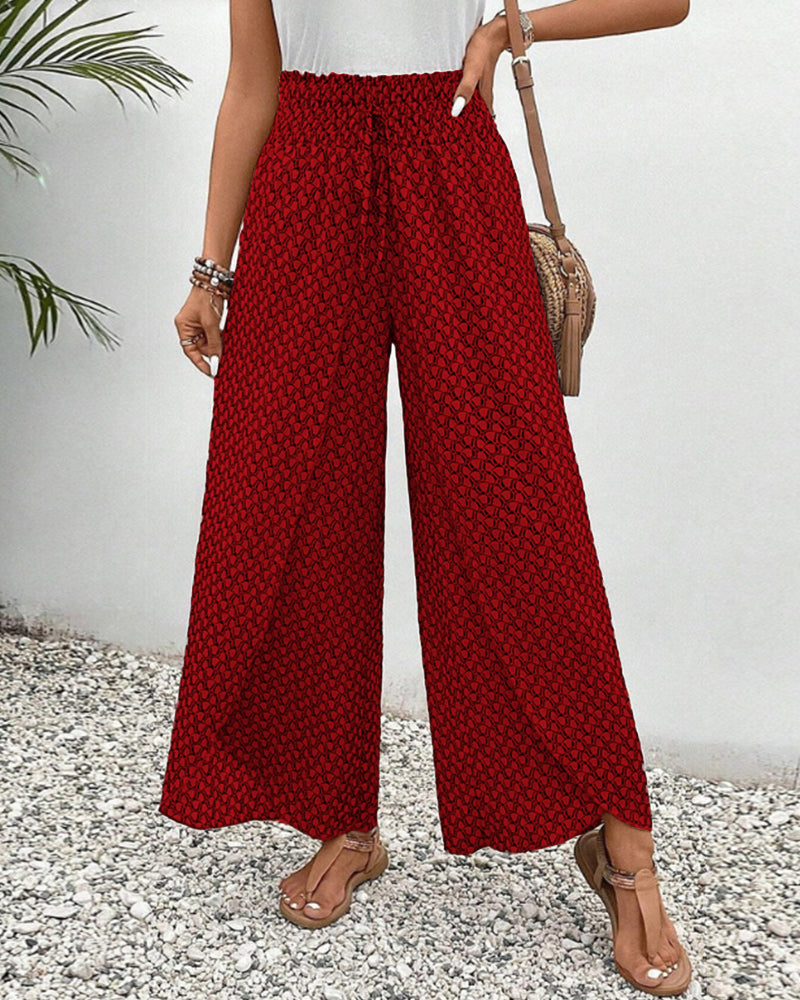 Levoire | Pantalon Femme Avec Impression Géométrique Rot