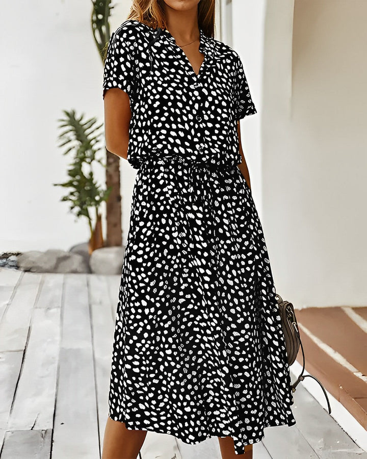 Levoire | Robe À Imprimé Multicolore Noir