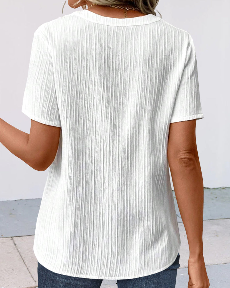 Levoire | T-shirt col V uni