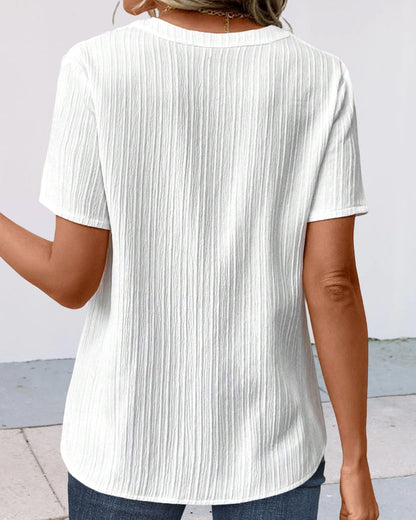 Levoire | T-shirt col V uni