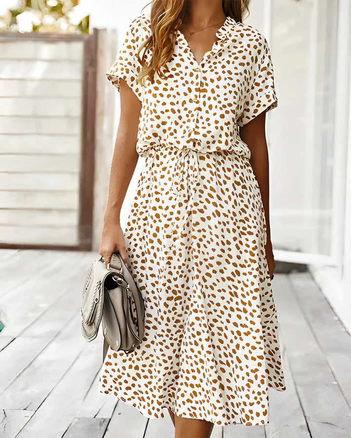 Levoire | Robe Multicolore Avec Motif Blanc