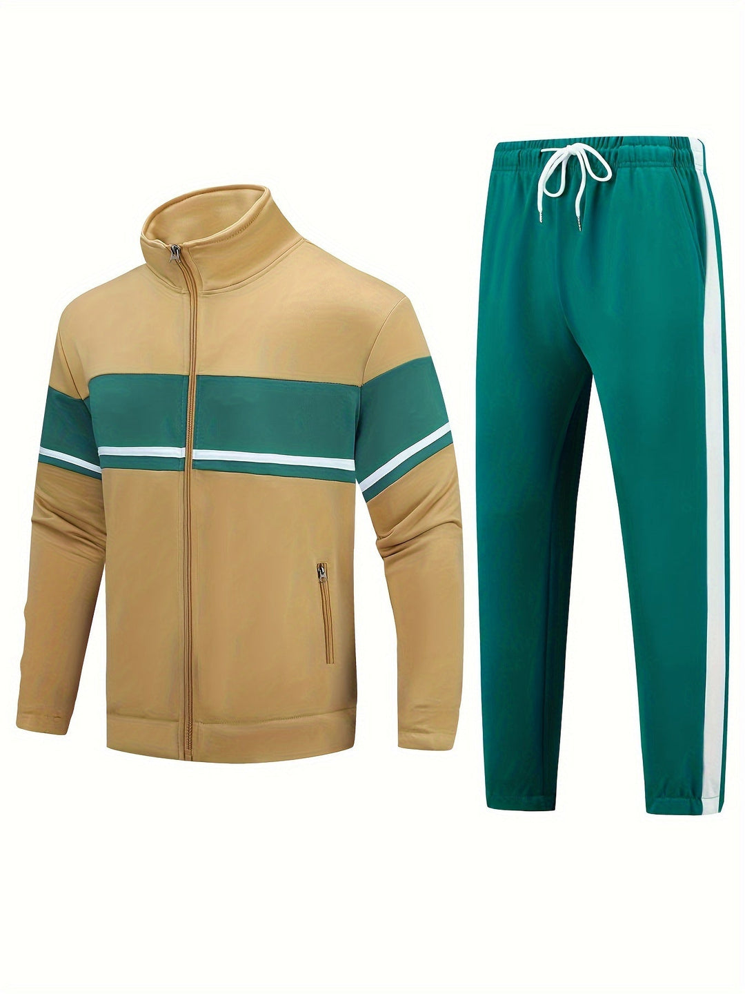 Levoire | Ensemble De Veste D'Entraînement Pour Hommes 2 Pièces Sportif Erdg jaune