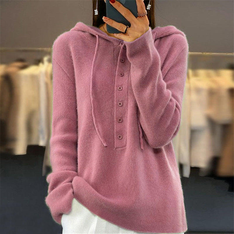 Levoire | À Capuche De Couleur Unie Rose