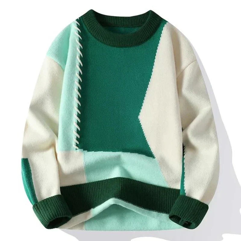 Levoire | Pull en maille de haute qualité pour des moments élégants Vert émeraude