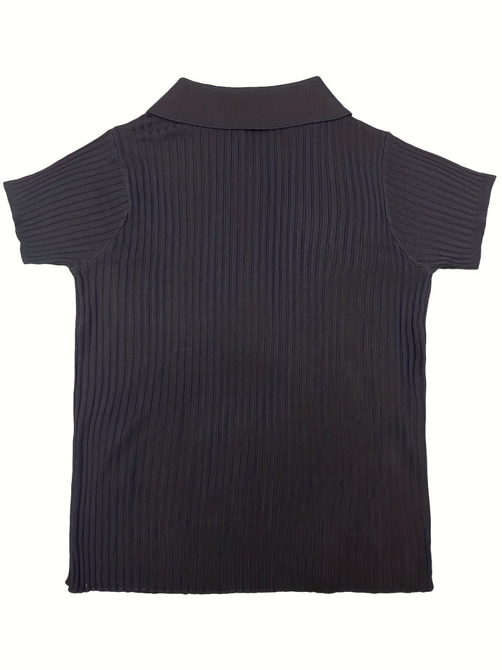 Levoire | Polo En Tricot À Détails En Matière Synthétique Pour Femmes Mia