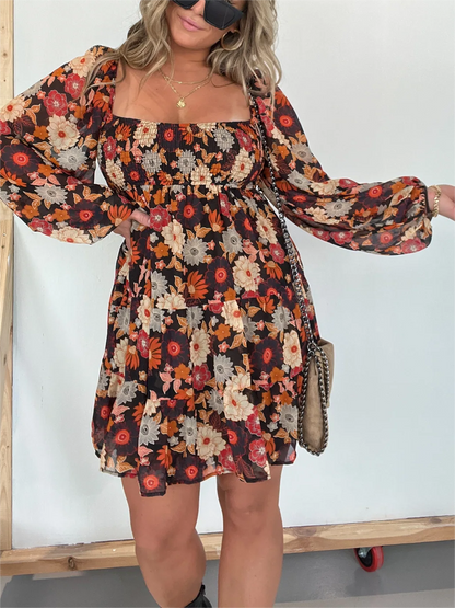 Levoire | Robe Fleurie Pour Femme - Brun