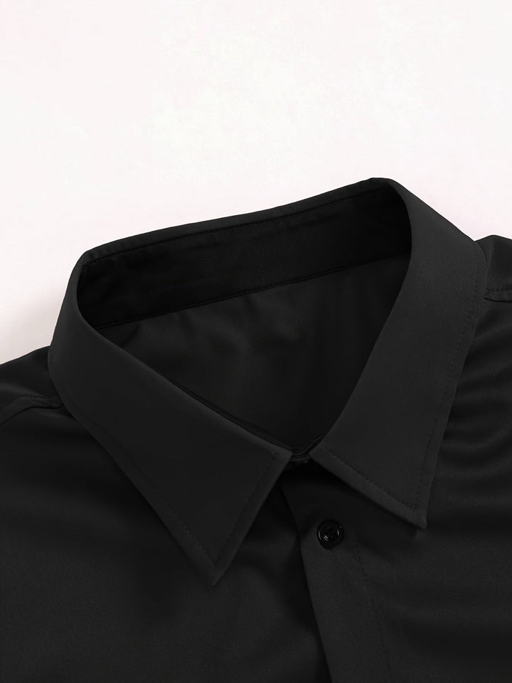 Levoire | Classique Unicolore Chemise À Manches Longues