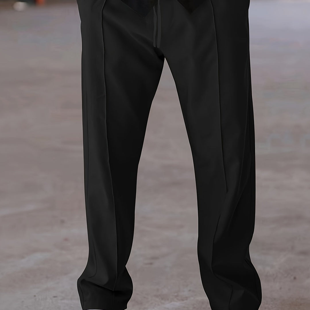 Levoire | Pantalon Léger Décontracté Pour Hommes Avec Cordon Noir