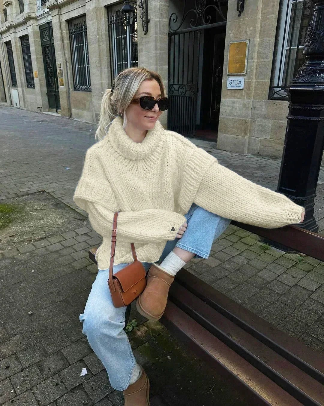 Levoire | Lssiger Pull En Maille Avec Col Montant