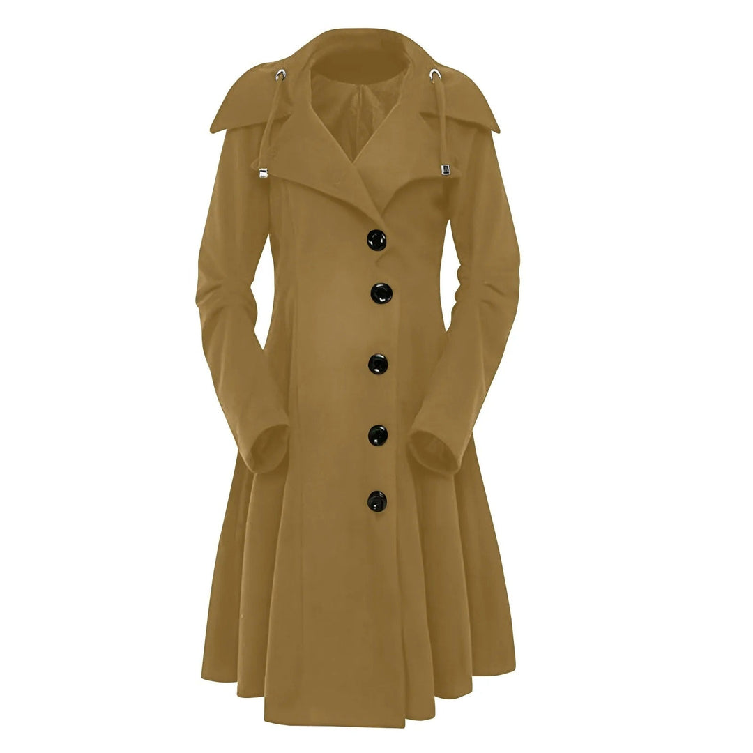 Levoire | Trench-Coat Élégant Avec Capuche Chameau