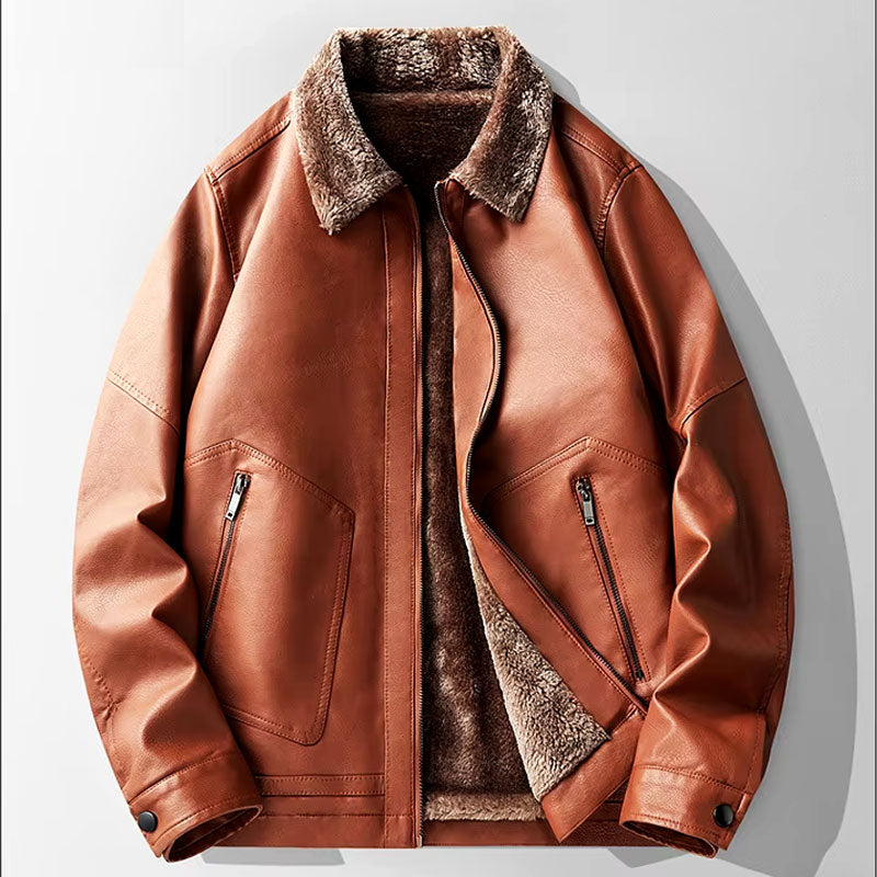 Levoire | Veste Vintage De Printemps Pour Hommes Braun