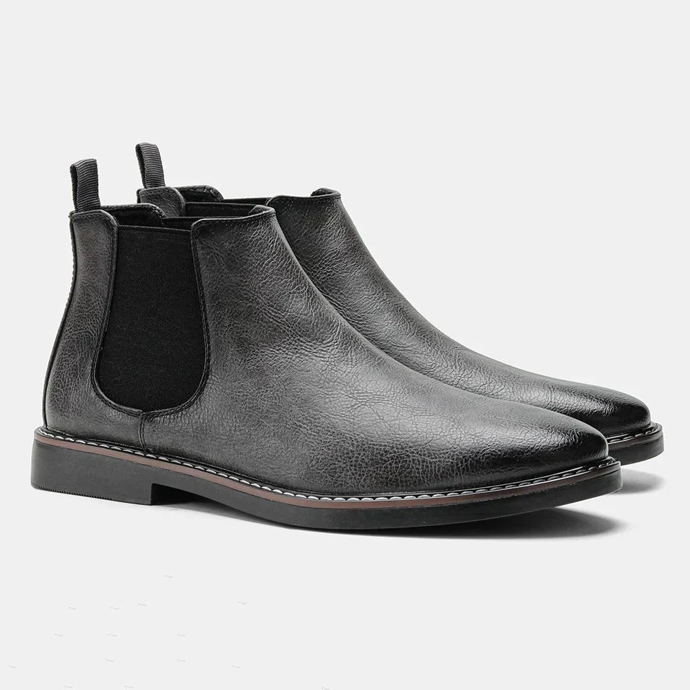Levoire | Belles Bottes En Cuir Pour Femmes Harmaa
