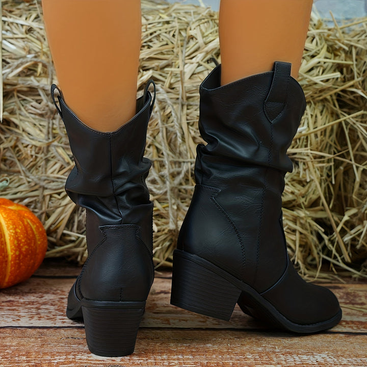 Levoire | Bottes De Cow-Boy Chunky À Talon