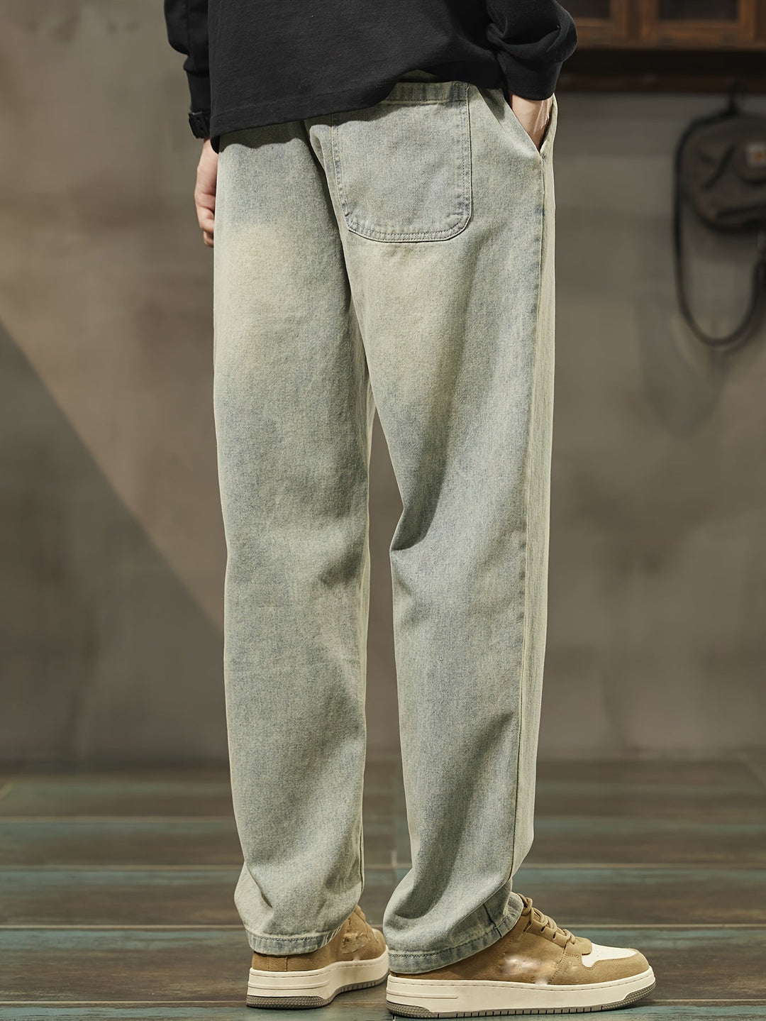 Levoire | Printemps/Automne, Pantalons Droits En Jean Décontractés Pour Hommes