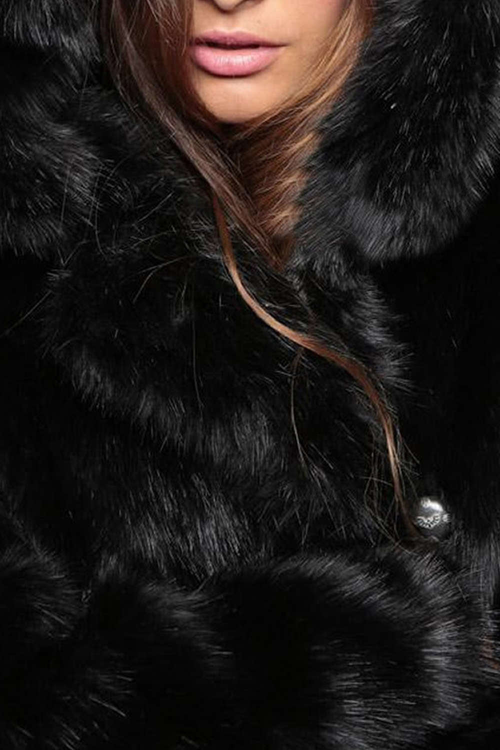 Levoire | Fauteuil en fausse fourrure Manteau à capuche oreilles mignonnes