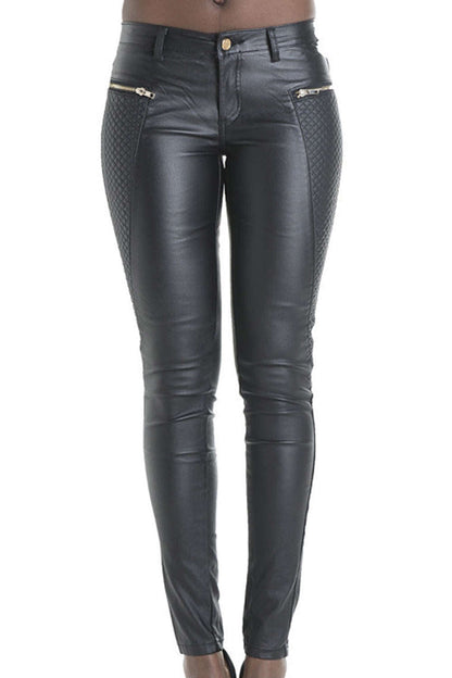 Levoire | Femmes Fermeture éclair Leggings extensibles Noir