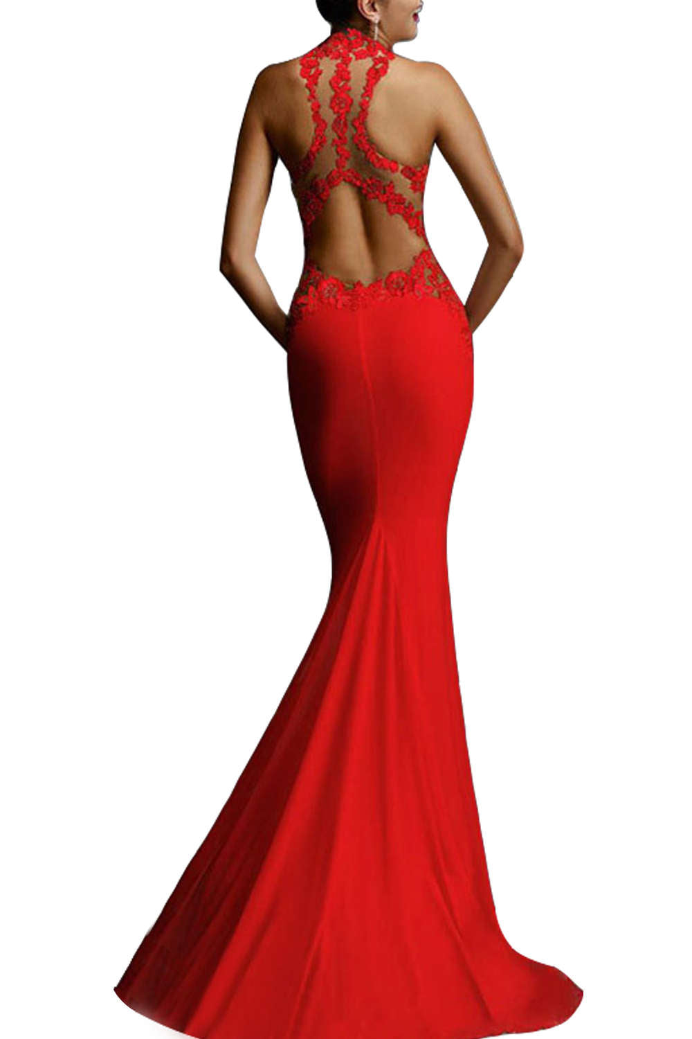 Levoire | Robe de soirée en corsage en dentelle sans manches