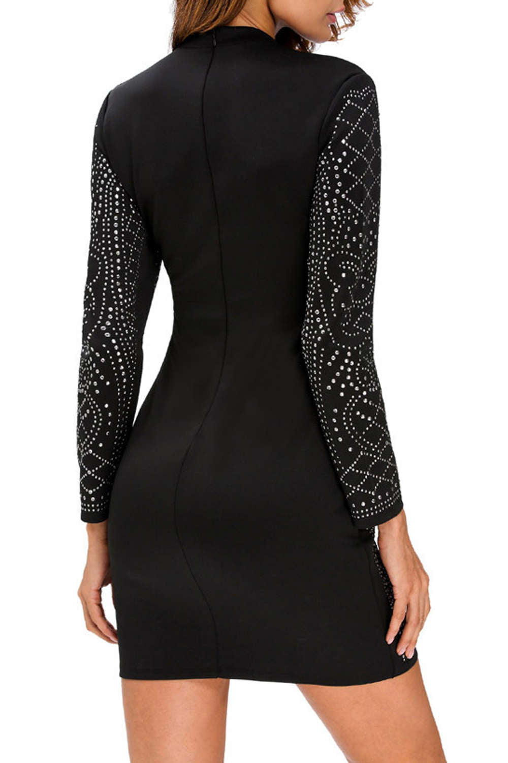 Levoire | Robe Mini ornée de faux diamants entier