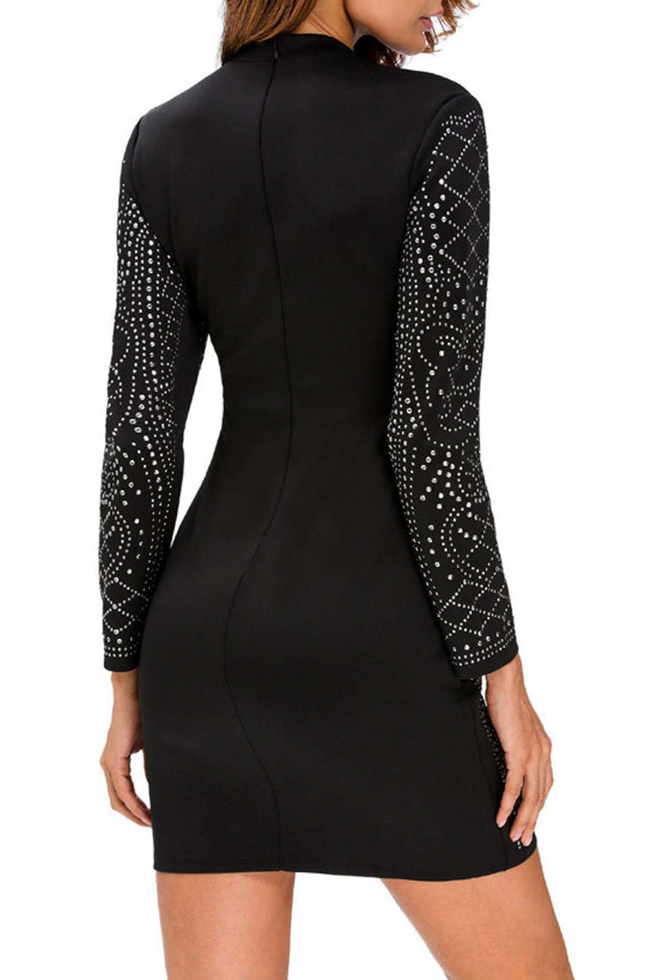 Levoire | Robe Mini ornée de faux diamants entier