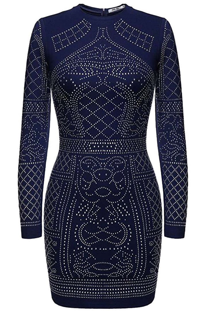 Levoire | Robe Mini ornée de faux diamants entier