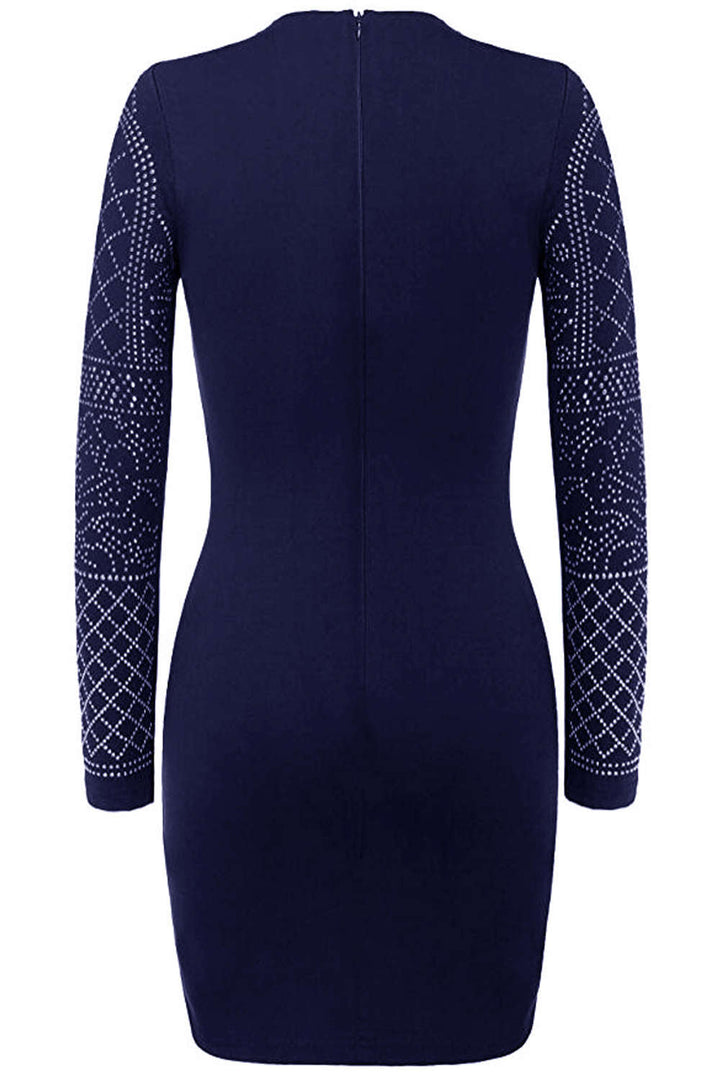 Levoire | Robe Mini ornée de faux diamants entier
