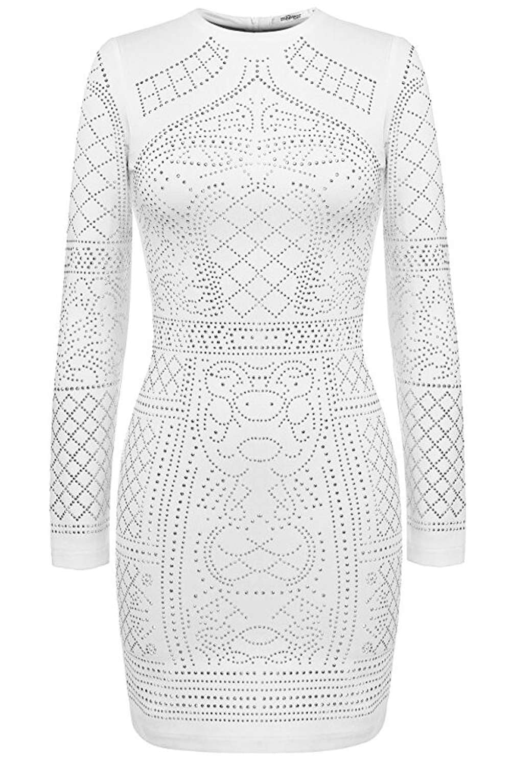 Levoire | Robe Mini ornée de faux diamants entier