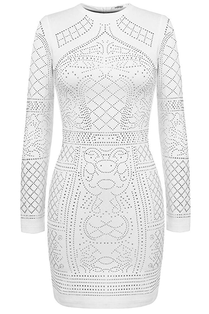 Levoire | Robe Mini ornée de faux diamants entier