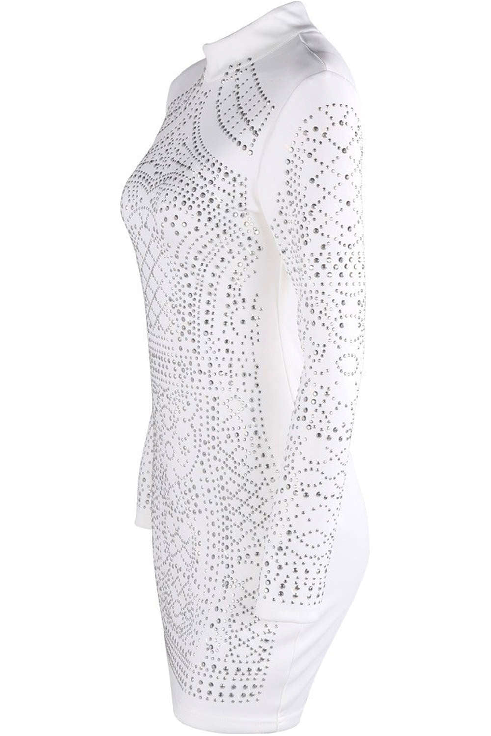 Levoire | Robe Mini ornée de faux diamants entier