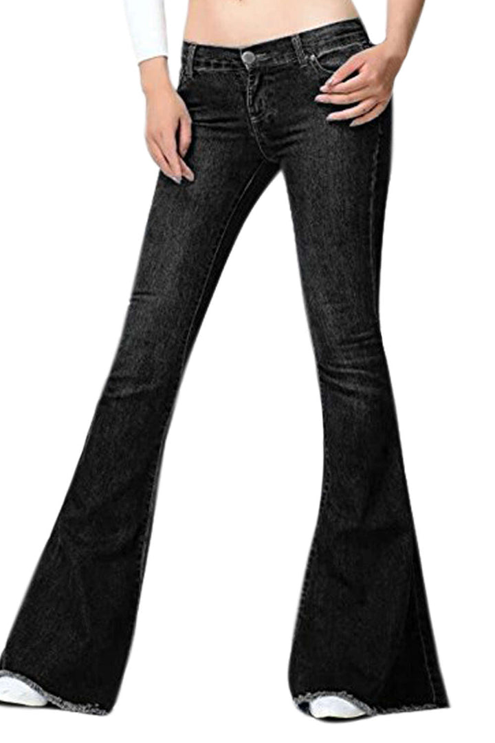 Levoire | Jeans Vintage Évasés Femme Noir